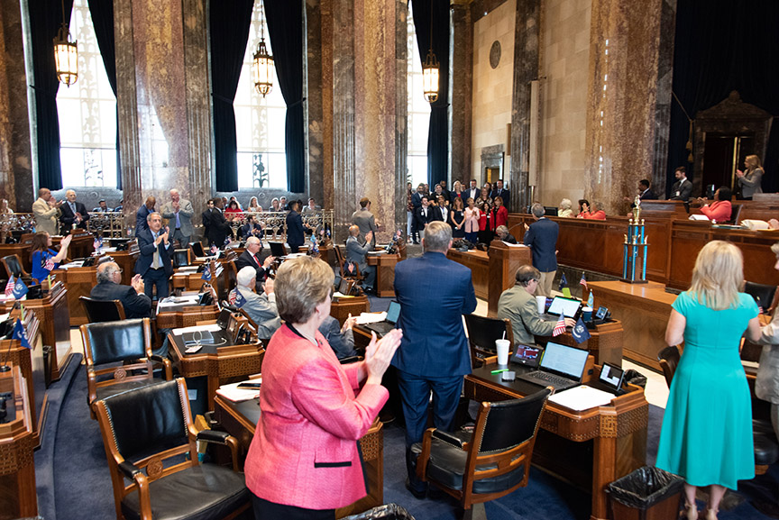 Assembly clapping